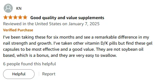 My Nail Growth Success with Non-Soy Vitamin A Gel Capsules
