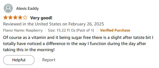 My Energy Boost with Sugar-Free Vitamin A Supplement!