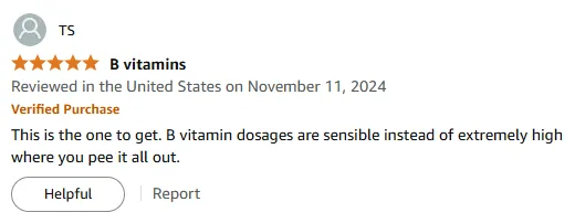 My Top B Vitamin Pick: Sensible Dosage, No Waste!