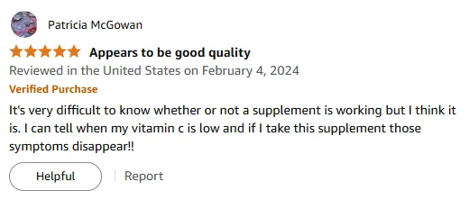My Vitamin C Supplement Works Wonders for Low Symptoms!