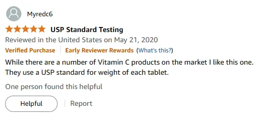 My Top Vitamin C Pick with USP-Standard Tablets