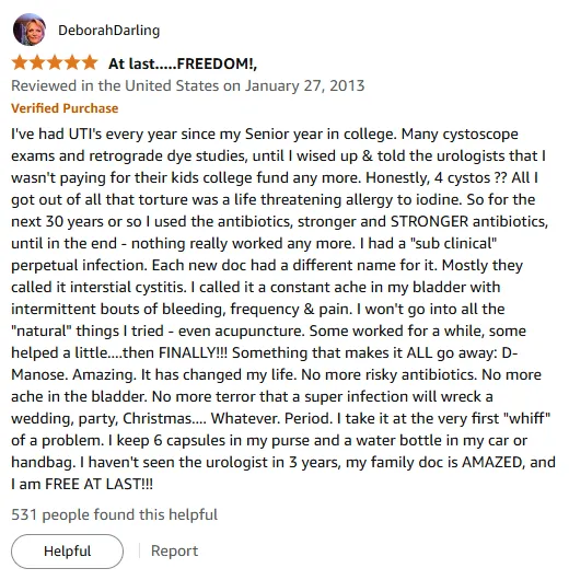 My D-Mannose UTI Freedom: Natural Relief Without Antibiotics!