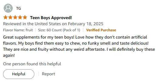 My Teens Love These Tasty Vitamin A Gummies Without Artificial Flavors!