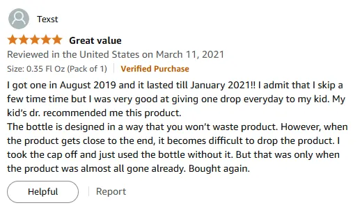 My Pediatrician-Approved Vitamin D Drops Lasted 18 Months!