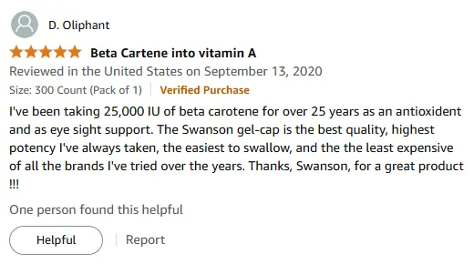 My Go-To Beta Carotene for 25+ Years: Potent & Affordable