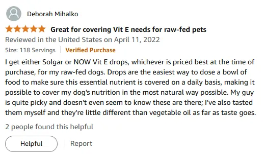 My Secret to Raw Dog Nutrition with Vitamin E Drops