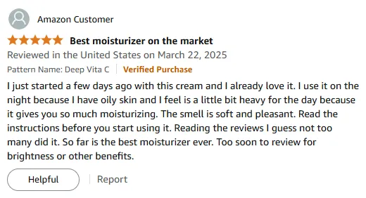 My Go-To Vitamin C Cream for Oily Skin & Nighttime Hydration