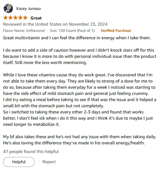 My Vitamin A Boost: Energy Without Stomach Issues