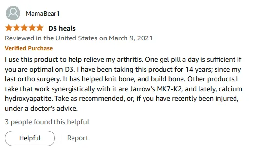 My Vitamin D3 Success: Arthritis Relief & Bone Health Boost