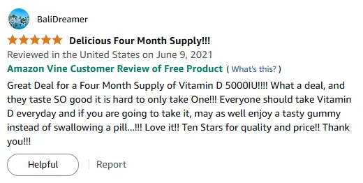 My Tasty Vitamin D 5000IU Gummies Delivered 4 Months Supply!