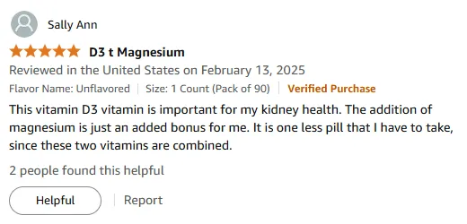 My Kidney Health Boost with Vitamin D3 & Magnesium Combo
