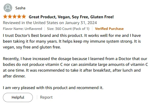 My Long-Term Vegan Vitamin C Routine for Strong Immunity | Doctor's Best