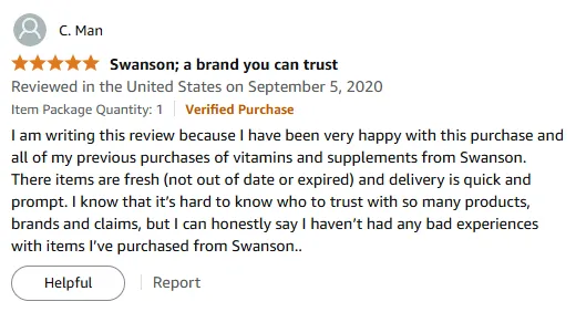 My Trusted Vitamin E: Fresh & Fast Swanson Supplements