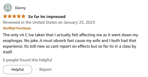 Fast-Absorbing Vitamin C I Felt Working Instantly
