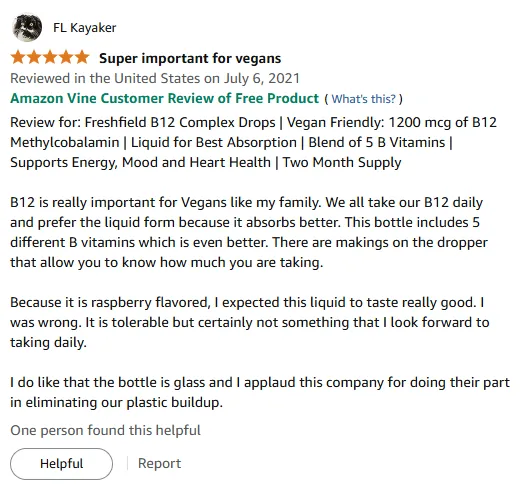 My Vegan B12 Drops: Energy Boost & Heart Support in Glass Bottle