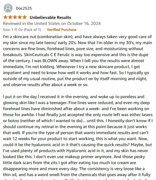 My Instant Glow Vitamin C Serum替代SkinCeuticals奇迹