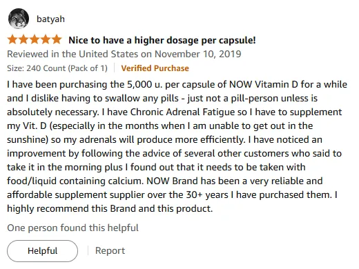 My NOW Vitamin D-3 Relief Journey