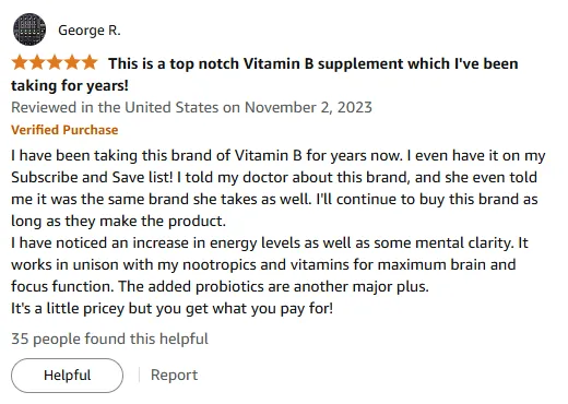 My Vitamin B Boost: Energy & Mental Clarity Experience