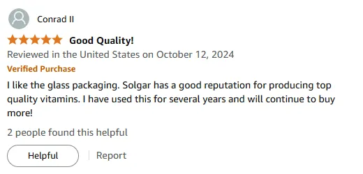 My Solgar Vitamin E Glass Bottle Trust
