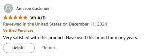 My Trusted Vitamin A Brand: Long-Term Satisfaction