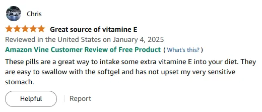 My Gentle Vitamin E Softgels for Sensitive Stomachs