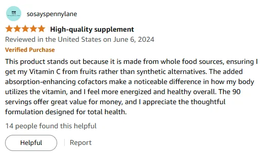 I Boost Energy with Whole Food Vitamin C Absorption