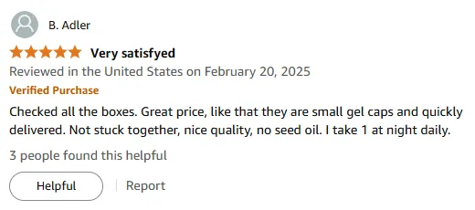 My Vitamin A Gel Caps: No Seed Oil, Nightly Use