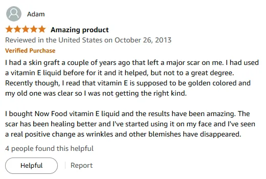 Healing My Skin Graft Scar with Golden Vitamin E