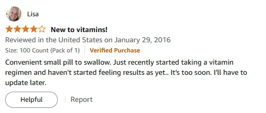 My Easy-Swallow Vitamin A Pill Experience