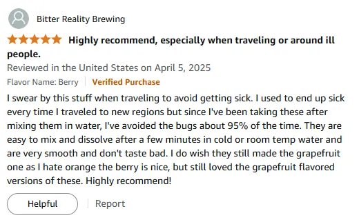 My Travel Immune Boost with Vitamin C