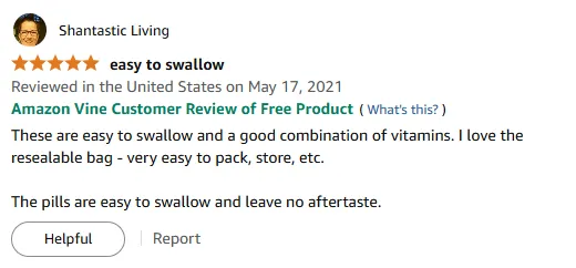 My Vitamin A Capsules: Easy Swallow, Tasteless & Resealable