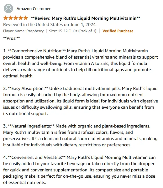 My Liquid Vitamin Boost: Easy Absorption & Natural Goodness
