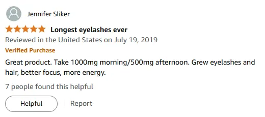 My Vitamin B Boosted Hair Growth and Energy