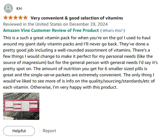 My Portable Vitamin Pack Saves Bag Space